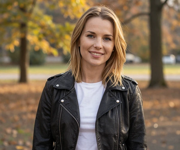 Sofia, an Alonadate member in a park during golden hour - genuine member photo